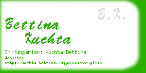 bettina kuchta business card